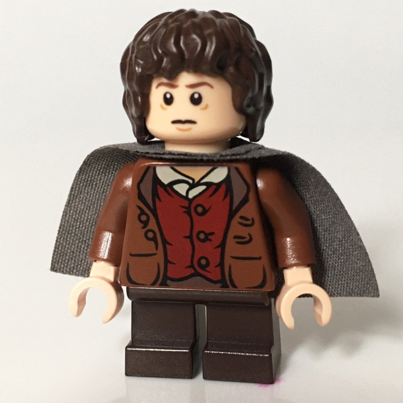 Lego Frodo Baggins - Dark Bluish Gray Cape