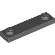 Plate Special 1 x 4 with 2 Studs, 3 Bottom Tubes / Dark Bluish Gray
