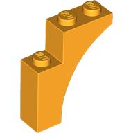 Lego Brick Arch 1 x 3 x 3 [Gothic] / Bright Light Orange