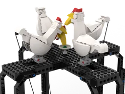 Pecking chicken toy