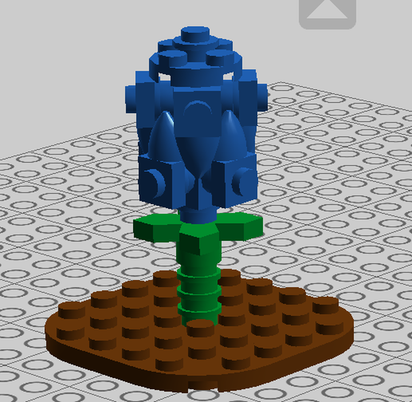 Lego Blue Wild Flower