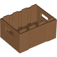 Box / Crate with Handholds 3 x 4 x 1 2/3 / Medium Nougat