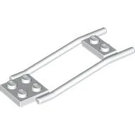 Animal / Creature Accessory, Horse Hitching, 1 x 2 Plate and 2 x 2 Plate [Studded] / White