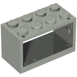String Reel 2 x 4 x 2 Holder With Closed Studs / Light Gray