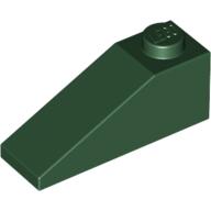 Lego Brick Sloped 33° 3 x 1 / Dark Green