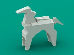 Origami Horse Statue