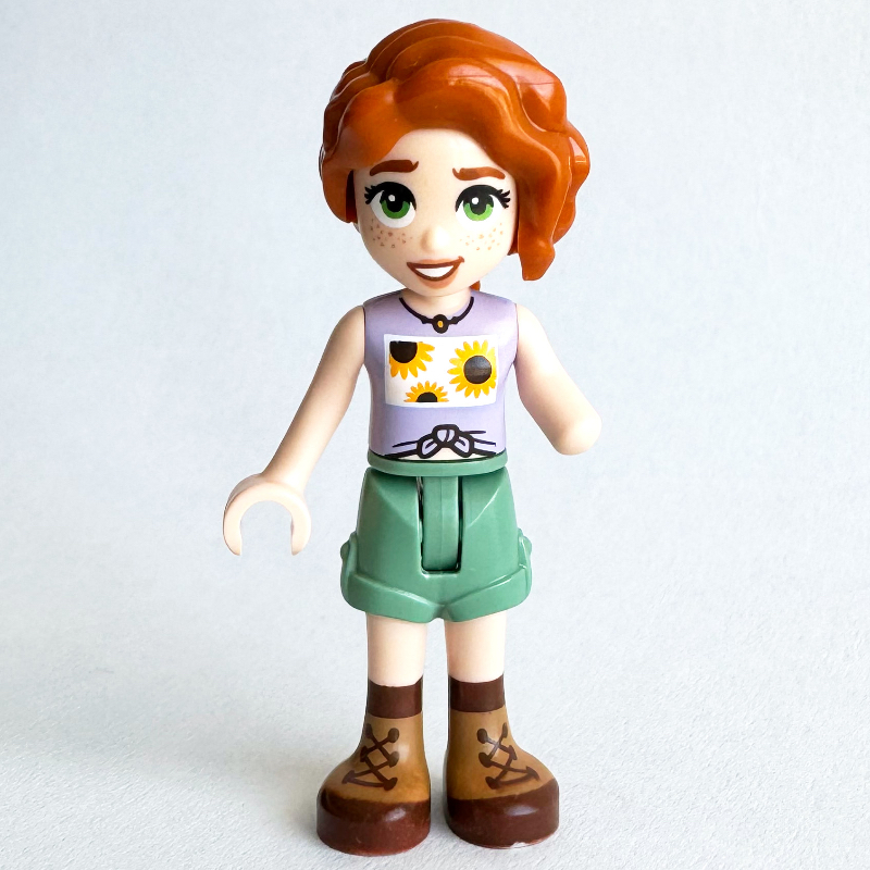 Lego Autumn - Bright Pink Top, Sand Green Shorts