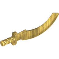 Lego Weapon Sword / Khopesh / Pearl Gold