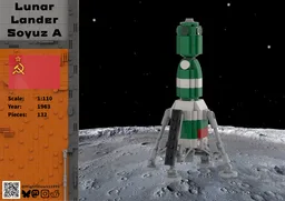 Lunar Lander based on Soyuz A (1:110 Saturn V scale)