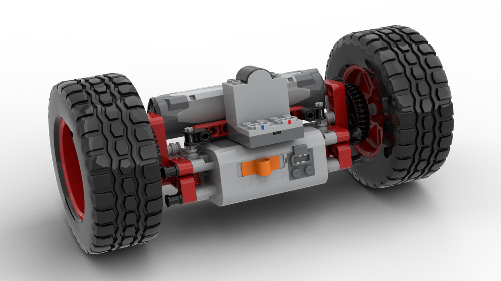 Lego 2-Wheeled "Flip" Car | Compact, Fast & Remote-Controlled