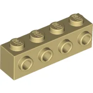 Brick Special 1 x 4 with 4 Studs on One Side / Tan
