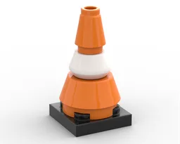 portable traffic light & traffic cone