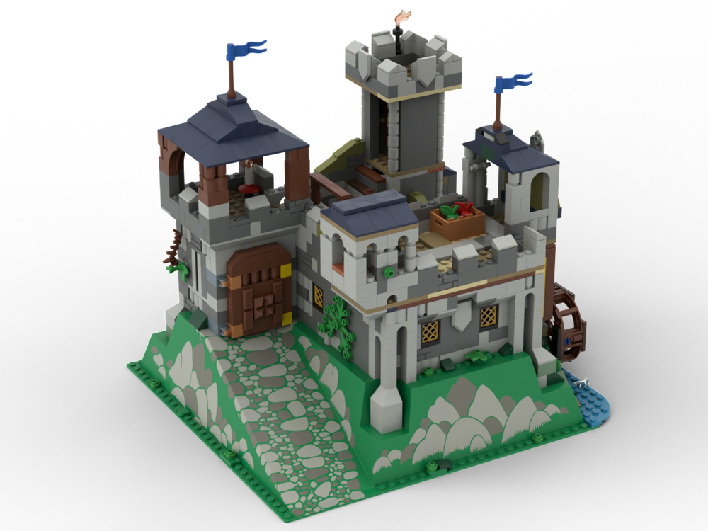 Lego 31120 Castle on 2552 baseplate (alternate build)