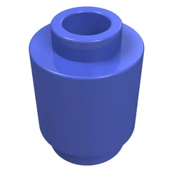 Brick Round 1 x 1 Open Stud / Royal Blue