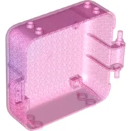 Pod, Square 3 x 8 x 6 2/3 [Male] / Glitter Trans-Clear