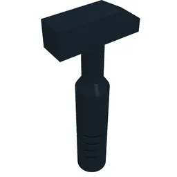 Tool Hammer Cross Pein [3-Rib Handle] / Black