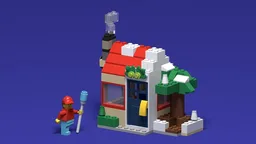 BYGGLEK Snowy Cabin