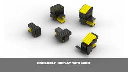 Multi-purpose, multi-model bookshelf display