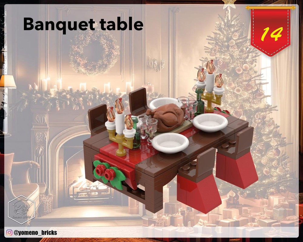 Lego Banquet table - Advent calendar 2024 - 14