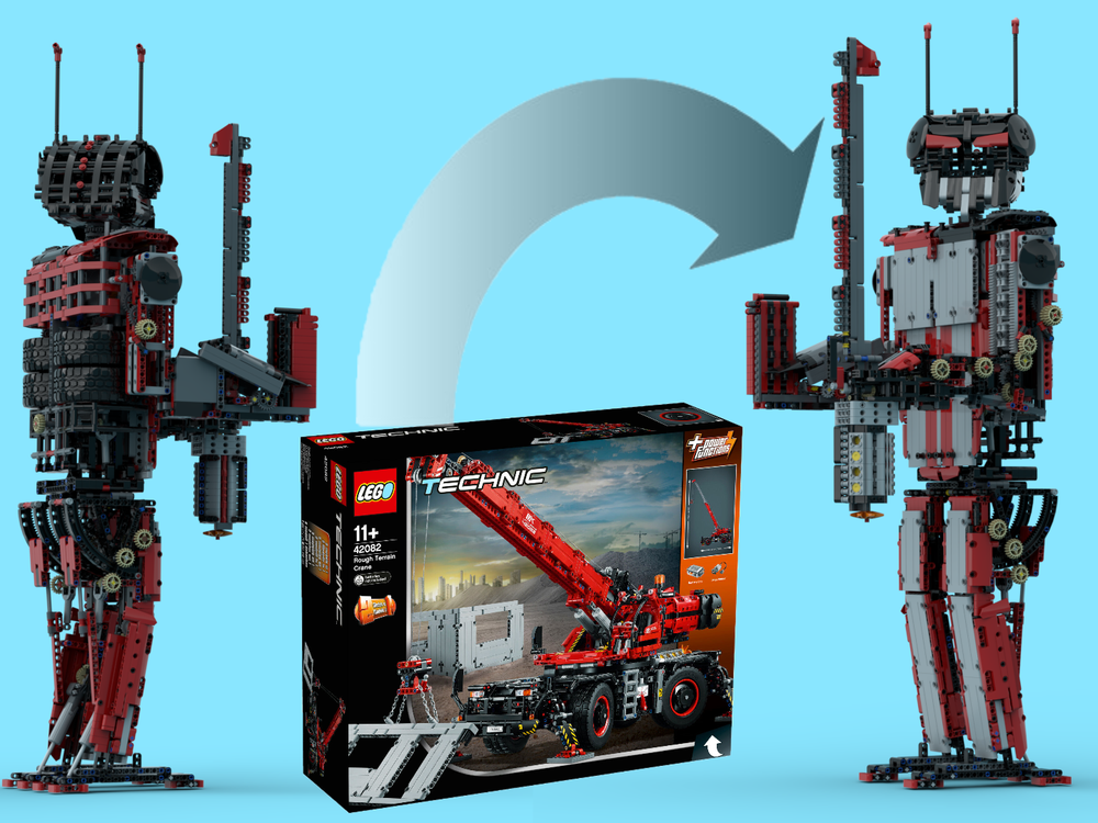 Lego Big Technic Mech Warrior from Set Rough Terrain Crane 42082