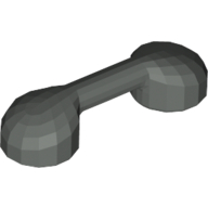 Lego Bar 1 x 3 (Radio Handle, Phone Handset) / Dark Gray
