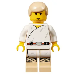 Luke Skywalker, White Robe, Yellow Skin (3626b Head)