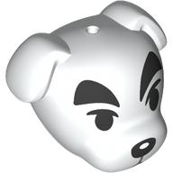 Lego Minifig Head Special K.K. / White