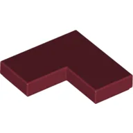 Tile 2 x 2 Corner / Dark Red