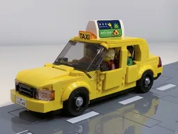 Yellow Cab #1 | Full-Size Taxi | 6-wide car series