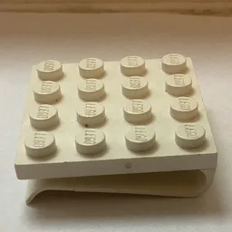 Scala, Plate Special 4 x 4 with Clip / White