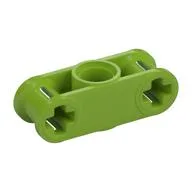 Technic Axle and Pin Connector Perpendicular 3L with Centre Pin Hole / Lime