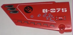 Technic, Panel Fairing #17 Large Smooth, Side A with Neptune Carrier Pattern (Sticker) - Set 8075