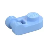 Plate Special 1 x 1 Rounded with Handle / Bright Light Blue