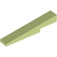 Brick Sloped 1 x 6 x 1 with 1 x 2 x 1/3 Cutout / Yellowish Green