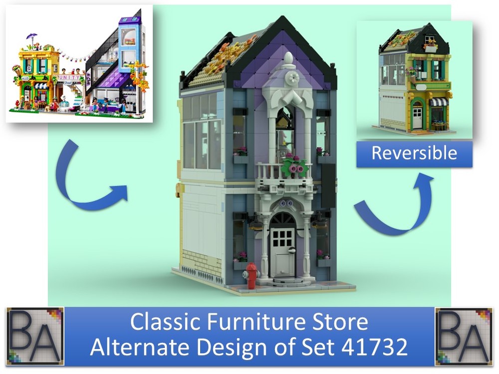 Lego Classic Furniture Store - Alternate Design of Set 41732