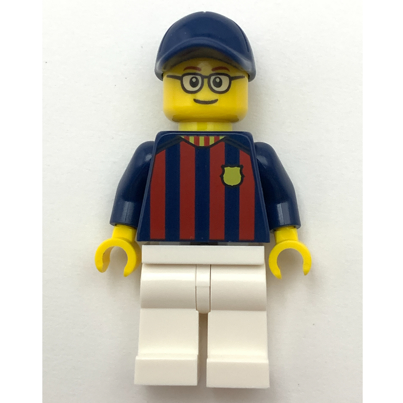 Lego FC Barcelona Fan - White Legs, Dark Blue Cap