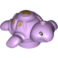 Lego Animal, Turtle, Baby with Olive Green Hearts / [No Color/Any Color]