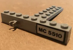 Stickered Assembly 8 x 8 x 1 with 'MC 5510' Pattern (Sticker) - Set 5510