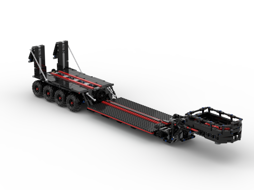 Lego MOC Trailer / Lowboy - Roelof's Creations