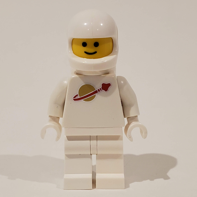 Lego Classic Spaceman, White with Airtanks (2446 Helmet) (3626c Head) (3883a Airtank)