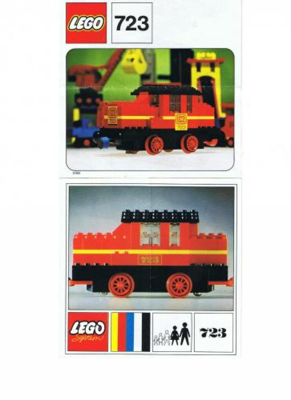 Lego Diesel Locomotive with DB Sticker