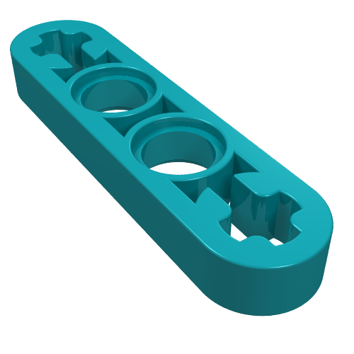 Lego Technic Beam 1 x 4 Thin / Dark Turquoise