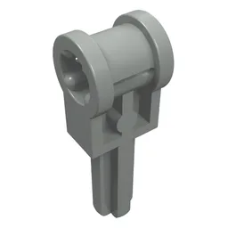 Technic Axle 1.5 with Perpendicular Axle Connector (Technic Pole Reverser Handle) / Light Gray