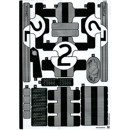 Lego Sticker Sheet for Set 42223-1 / [No Color/Any Color]