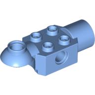 Lego Technic Brick Special 2 x 2 with Pin Hole, Rotation Joint Ball Half [Horizontal Top], Rotation Joint Socket / Medium Blue