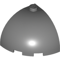 Lego Brick Round Corner 3 x 3 x 2 Dome Top / Dark Bluish Gray