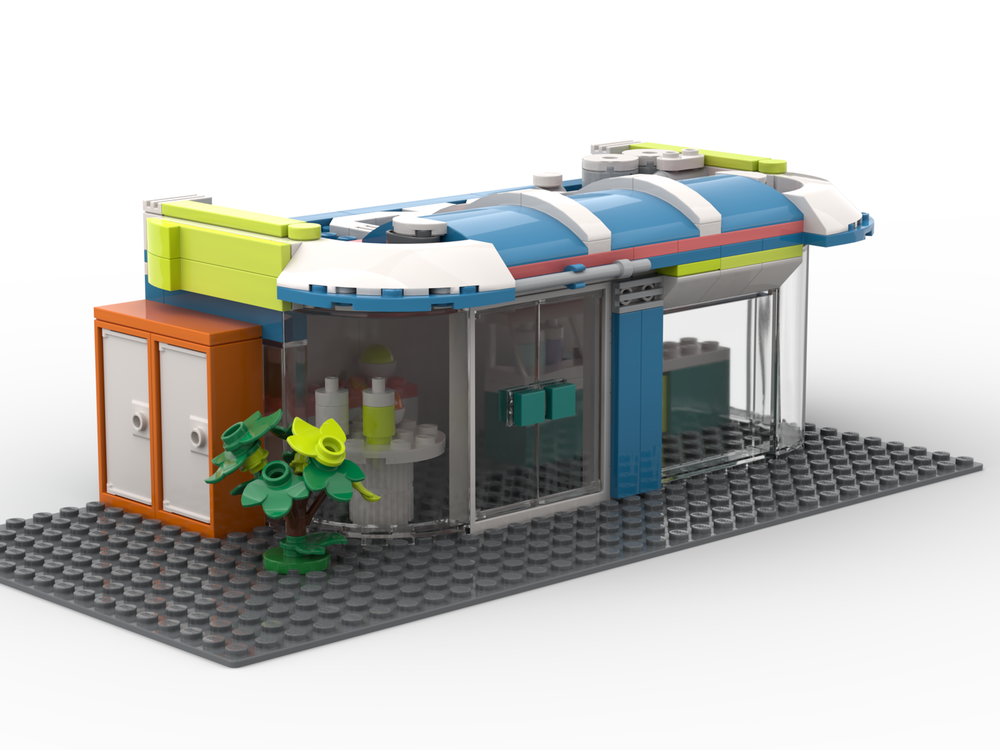 Lego Alleyway Health Cafe Modular