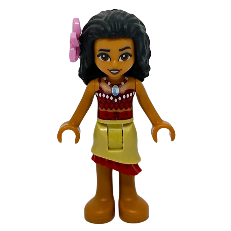 Lego Moana - Red Shirt, Tan Skirt