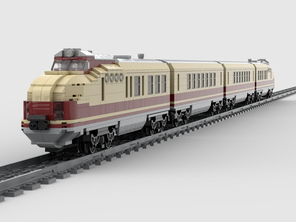 Lego VT 18.16/BR 175 Görlitz Deutsche Reichsbahn DR Triebwagen + 2te Klasse