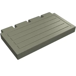 Hinge Train Gate 2 x 4 / Dark Gray